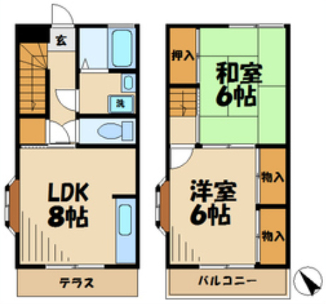 稲田堤駅 徒歩5分 構造:木造